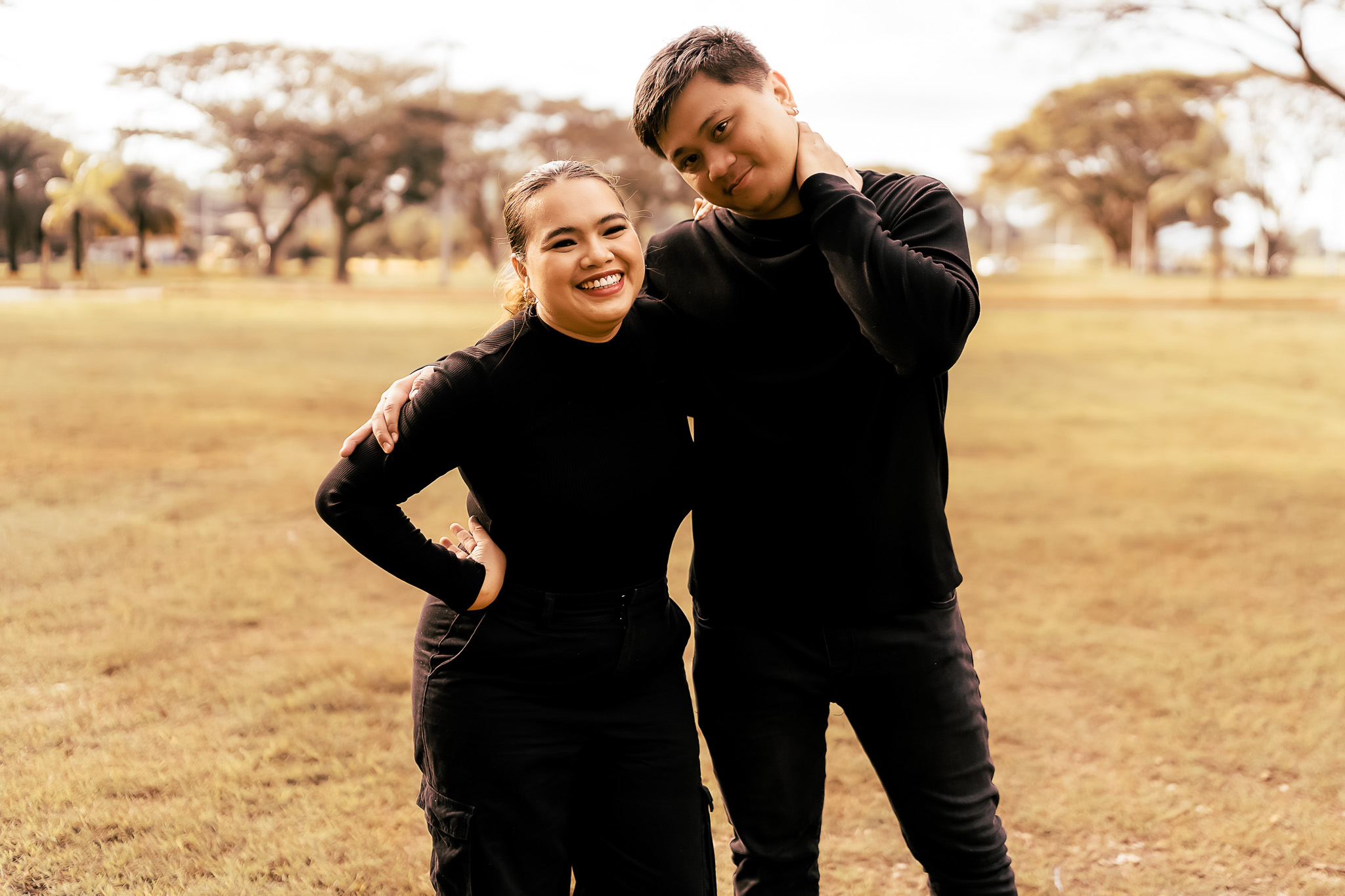 Couple in autumn colors